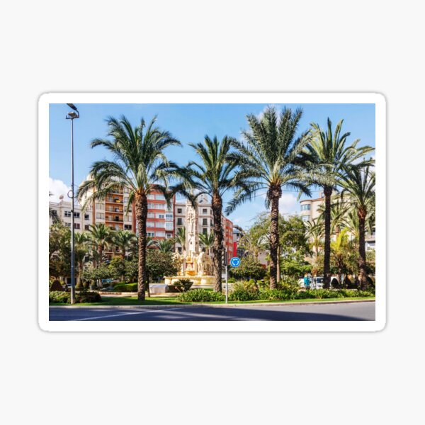 Item preview, Palm trees around the Luceros roundabout, Alicante, Spain designed and sold by Kevin Hellon.
