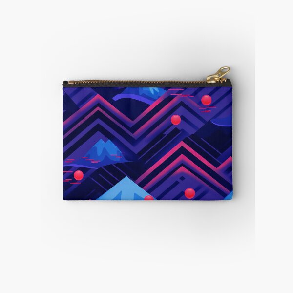 Item preview, Geometric Vaporwave Mountain Pattern designed and sold by bubblegoth.