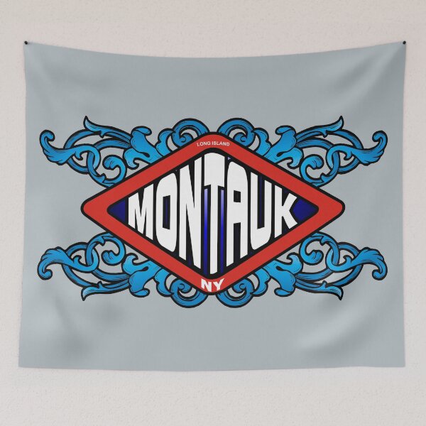 Item preview, Montauk NY retro sign designed and sold by studioss76.
