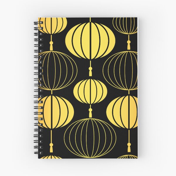 Item preview, Asian Art Deco Gold-Hues Gradient Paper Lantern Pattern designed and sold by DEC02.
