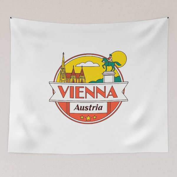 Item preview, Vienna Austria Travel Retro Emblem - Vintage Style Souvenir Design designed and sold by Timegraf.