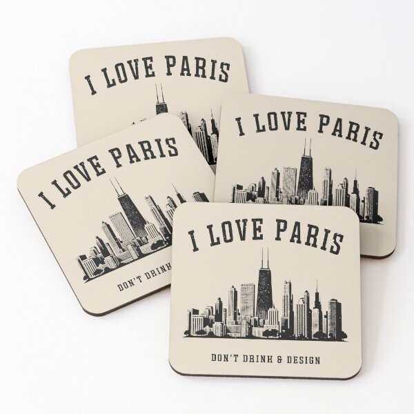 Item preview, City Name Skyline Paris Chicago Funny designed and sold by popanato.
