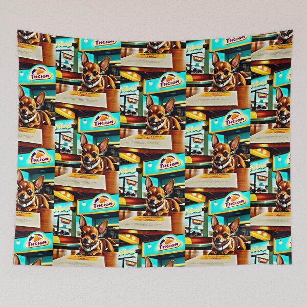 Item preview, Cute Hungry Taco Bell Chihuahua Dog  designed and sold by Earth Nature Creations.