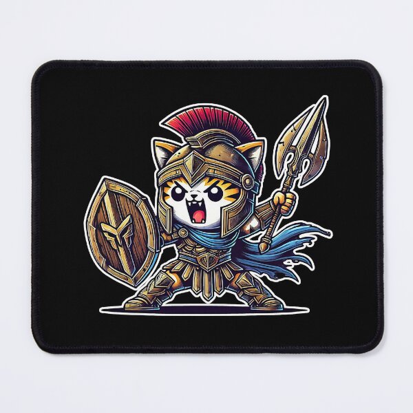 Item preview, Kawaii Spartan Tiger in action designed and sold by lAnJefurtifeu.