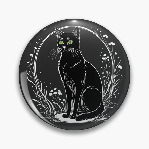 Item preview, Black Cat Familiar Keeper of Secrets designed and sold by Glimmersmith.
