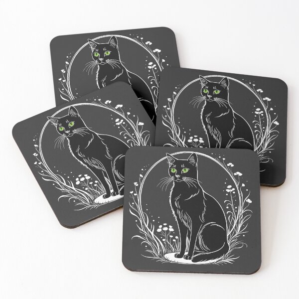 Item preview, Black Cat Familiar Keeper of Secrets designed and sold by Glimmersmith.