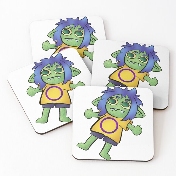 Item preview, Intersex Pride Goblin designed and sold by SandTrap Sorcery.