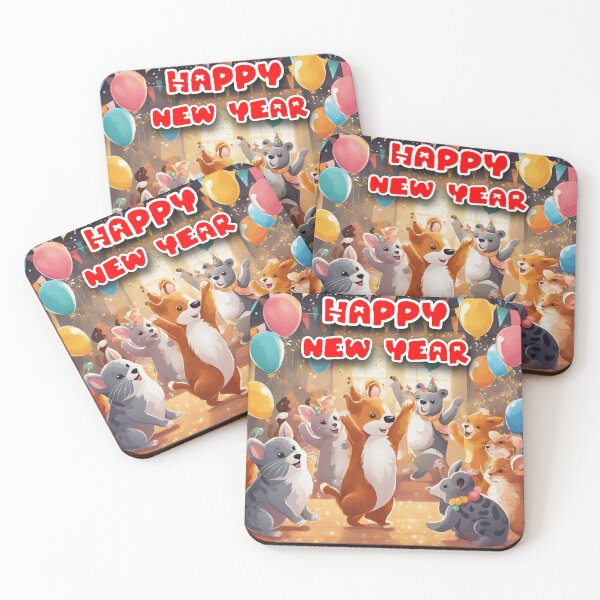 Item preview, Happy new year Pet's party A designed and sold by VeenyOcicat.