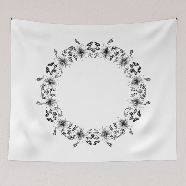 Item preview, Flower wreath designed and sold by SunsetFirefly.