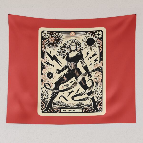 Item preview, The Audacity Tarot Famous Card Feminist Empowerment for Strong Women Bold Feminine Energy Female Power  designed and sold by AnalajiaDesigns.