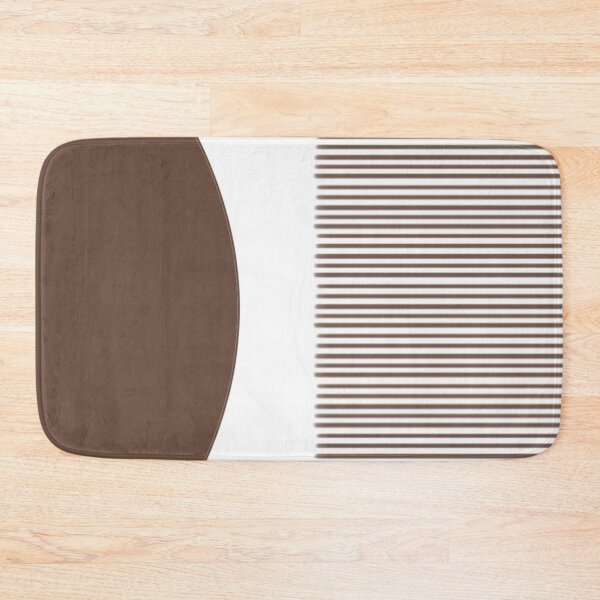 Item preview, Minimalist Abstract Design with Shapes and Linear Patterns in Brown Tones designed and sold by Beautiful art store.