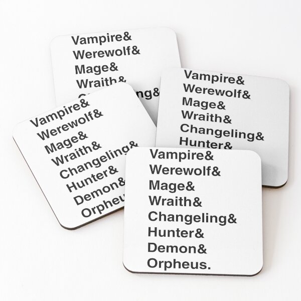 Item preview, World of Darkness Games "&" design (black text version)  designed and sold by Goth-It-Covered.