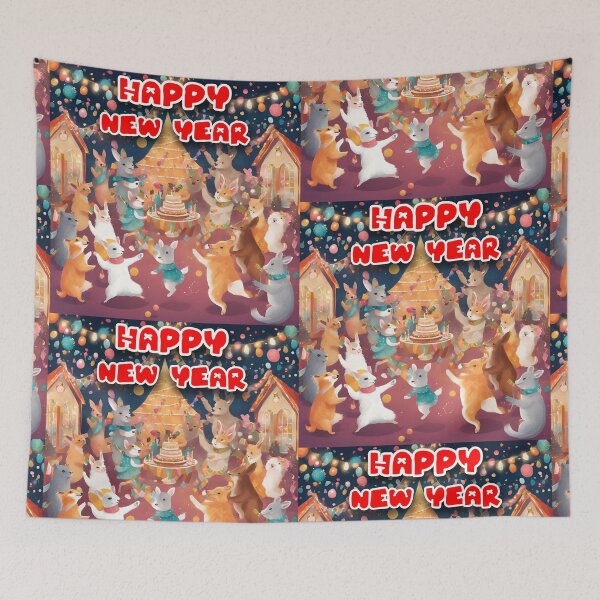 Item preview, Happy new year Pet's party B designed and sold by VeenyOcicat.
