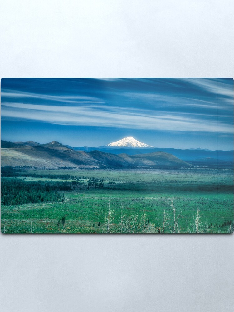 Alternate view of Hat Creek Rim - PCT view of Mt. Shasta Metal Print