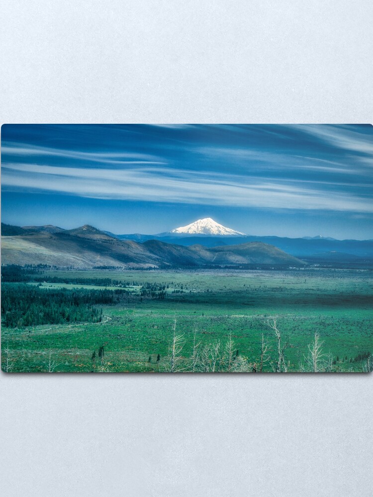 Alternate view of Hat Creek Rim - PCT view of Mt. Shasta Metal Print