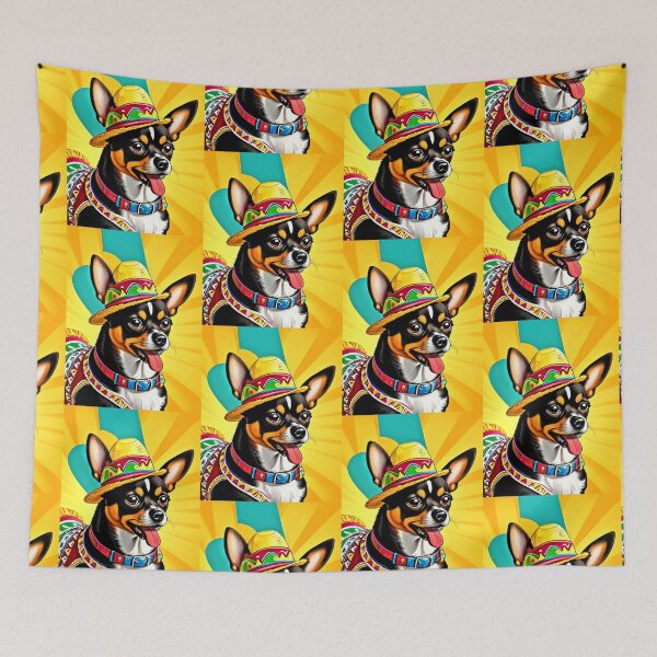 Item preview, Colorful Festive Chihuahua Dog  designed and sold by Earth Nature Creations.