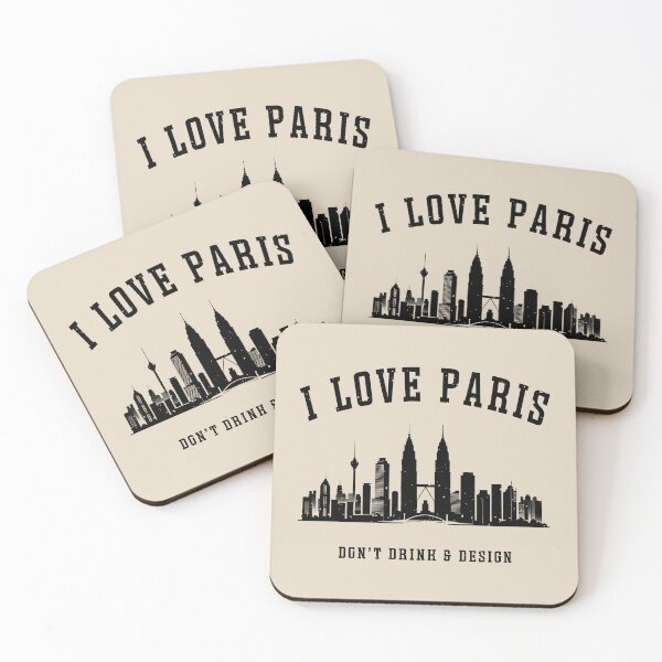 Item preview, City Name Skyline Paris Kuala Lumpur Funny designed and sold by popanato.