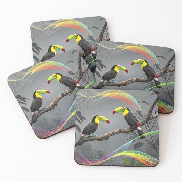 Item preview, Keel-Billed Toucans: Tropical Symphony in Digital Elegance designed and sold by fc2c.