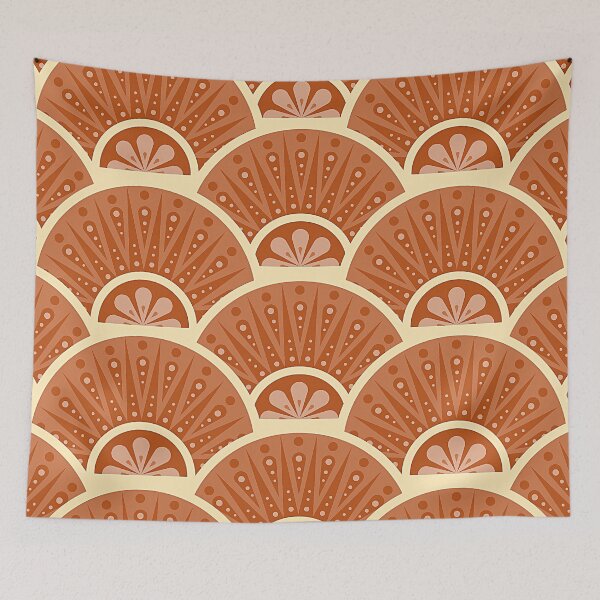 Item preview, Earth Tone And Cream Art Deco Sophisticated Pattern designed and sold by DEC02.