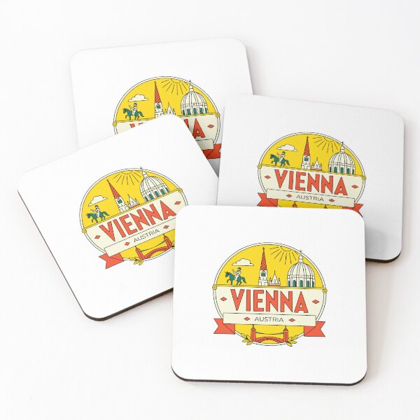 Item preview, Vienna Austria Travel Retro Emblem - Vintage Style Souvenir Design designed and sold by Timegraf.