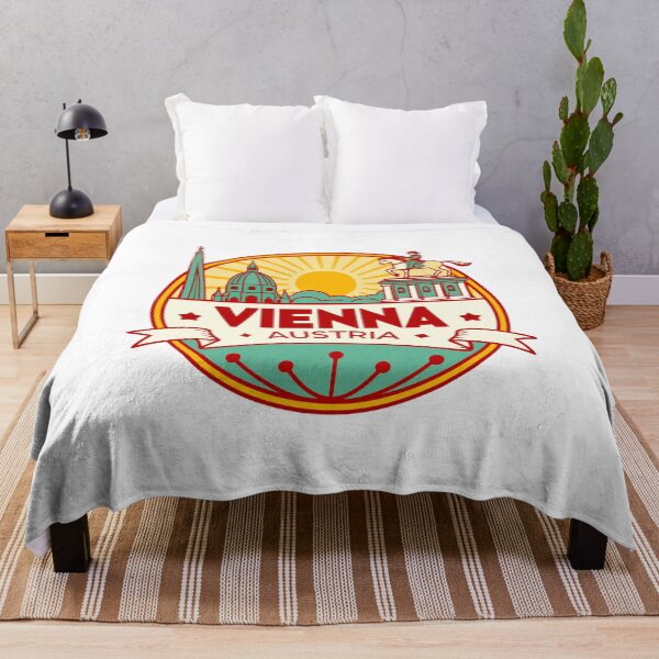 Item preview, Vienna Austria Travel Retro Emblem - Vintage Style Souvenir Design designed and sold by Timegraf.