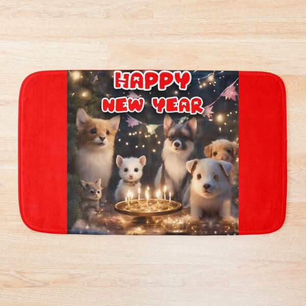 Item preview, Happy new year Pet's party C designed and sold by VeenyOcicat.
