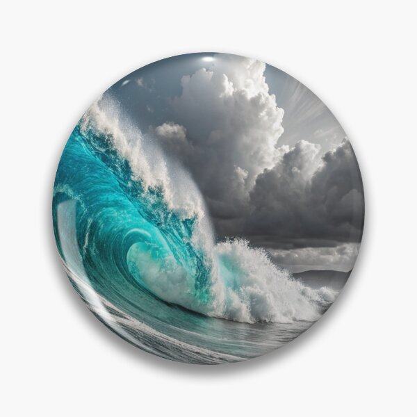 Item preview, Majestic Wave: Nature’s Power Meets Digital Elegance designed and sold by fc2c.