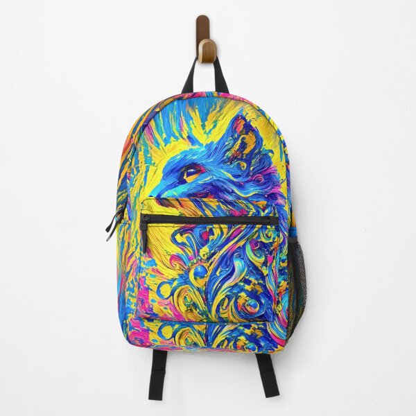 Item preview, Celestial Cat in Neon Brushstroke Glory designed and sold by blackhalt.