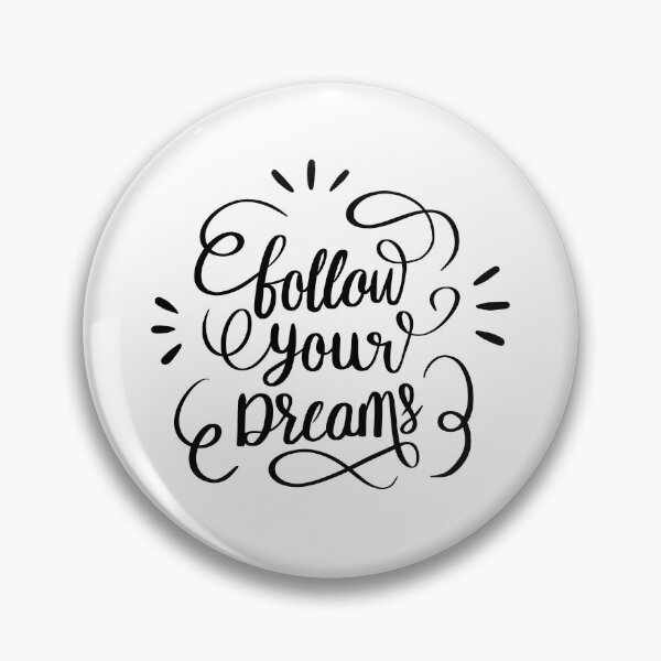 Artikelvorschau, Elegante moderne Folge deinen Träumen motivierende inspirierende Hand Schriftzug Kalligraphie Weihnachten Urlaub Feier entworfen und verkauft von wenjunior.