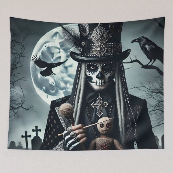 Item preview, Dangerous Witch Doctor with Voodoo Doll  designed and sold by GothicRubette.