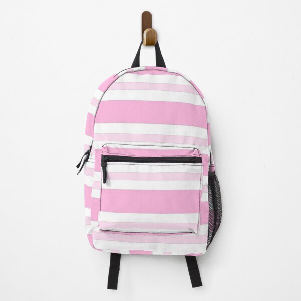 Item preview, Pink and White Horizontal Striped Pattern With Minimalistic Design and Pastel Colors designed and sold by Beautiful art store.