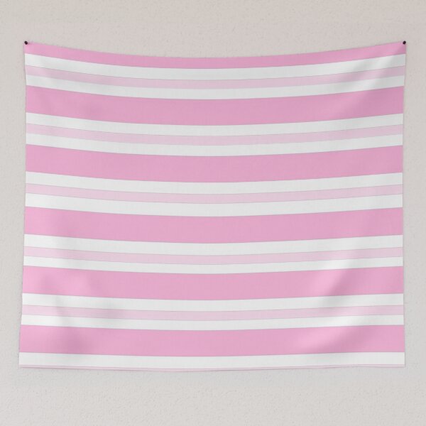Item preview, Pink and White Horizontal Striped Pattern With Minimalistic Design and Pastel Colors designed and sold by Beautiful art store.