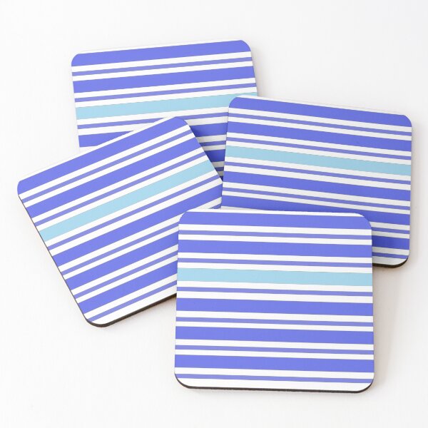 Item preview, Horizontal Blue and White Striped Pattern  designed and sold by Beautiful art store.