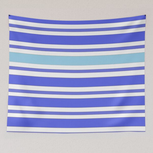 Item preview, Horizontal Blue and White Striped Pattern  designed and sold by Beautiful art store.
