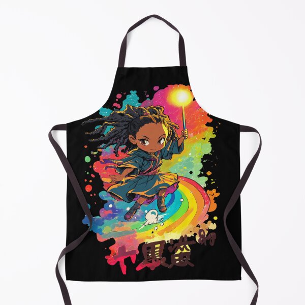 Item preview, African American Cute Chibi Witch designed and sold by PrintsByFrank.