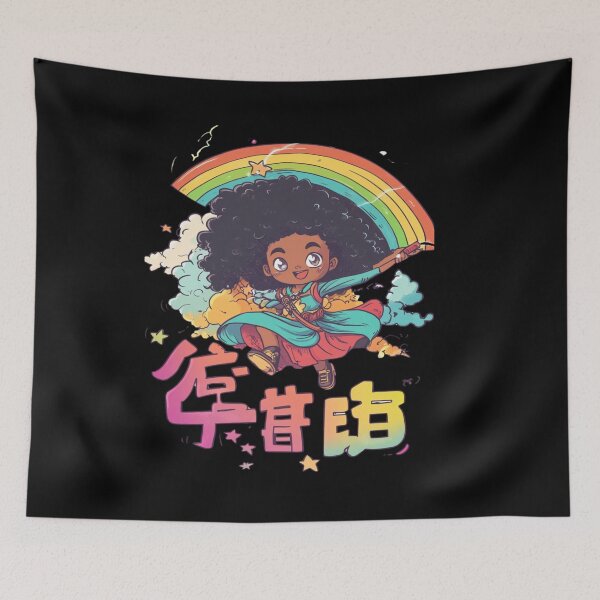 Item preview,  African American Cute Chibi Witch designed and sold by PrintsByFrank.
