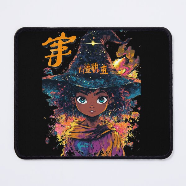 Item preview, African American Cute Chibi Witch designed and sold by PrintsByFrank.