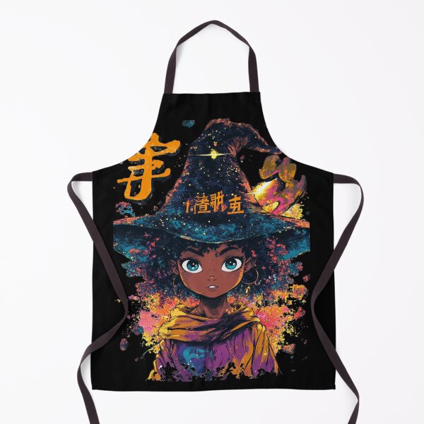 Item preview, African American Cute Chibi Witch designed and sold by PrintsByFrank.
