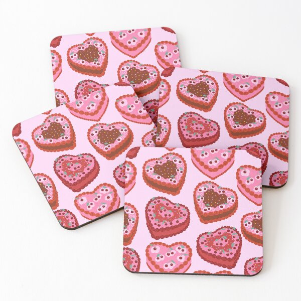 Item preview, PINK COQUETTE VALENTINE HEART-SHAPED CAKE designed and sold by newburyboutique.
