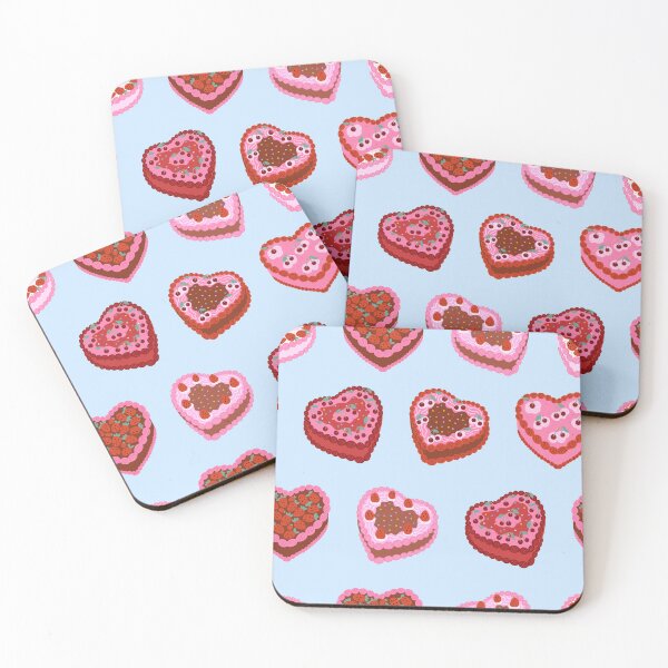 Item preview, Pink Heart Shaped Cakes designed and sold by newburyboutique.