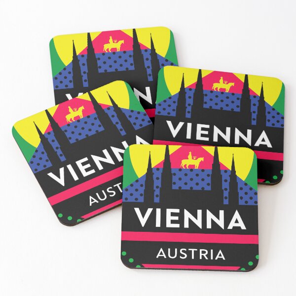 Artikelvorschau, Vienna Austria Travel Retro Emblem - Vintage Style Souvenir Design entworfen und verkauft von Timegraf.