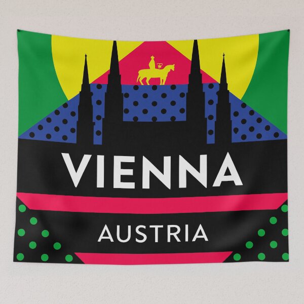 Item preview, Vienna Austria Travel Retro Emblem - Vintage Style Souvenir Design designed and sold by Timegraf.