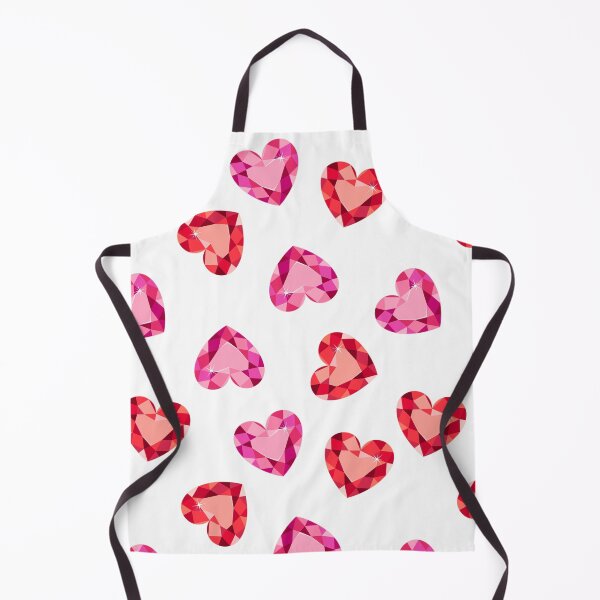 Aperçu de l'œuvre Motif d'amour en forme de cœur en diamant rouge et rose créée et vendue par newburyboutique.