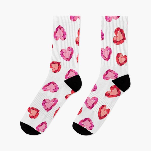 Item preview, Red & Pink Diamond Heart Love Pattern designed and sold by newburyboutique.