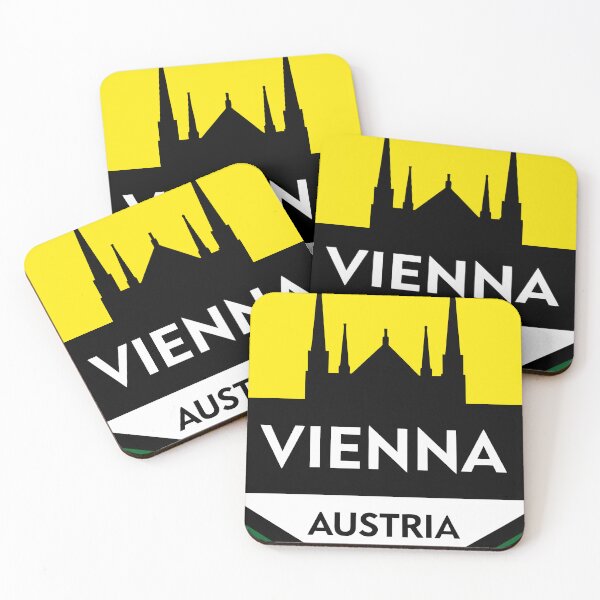 Artikelvorschau, Vienna Austria Travel Retro Emblem - Vintage Style Souvenir Design entworfen und verkauft von Timegraf.