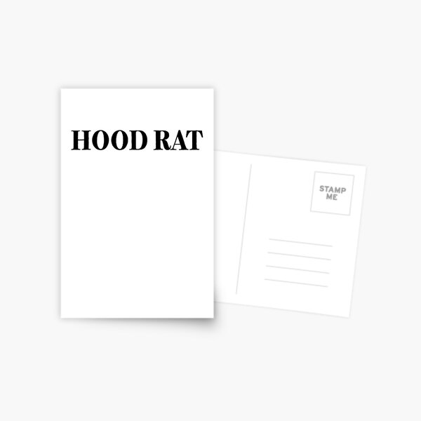 Hood Rat | Meme Joke Funny Postcard