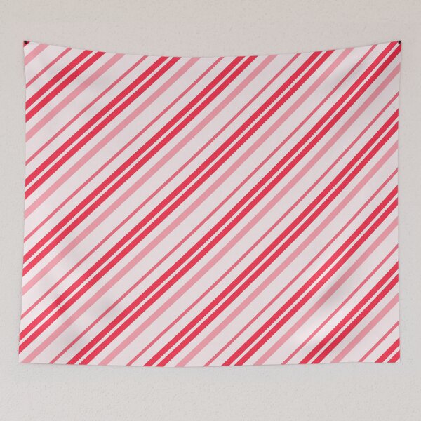 Item preview, Pink & Red Candy Cane Christmas Stripes designed and sold by newburyboutique.