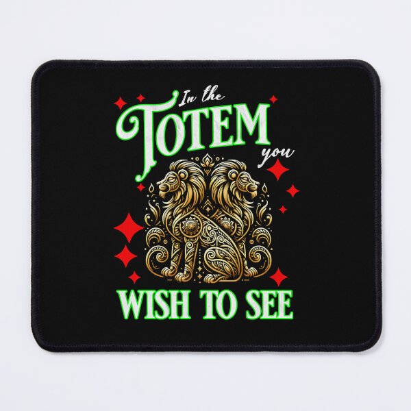 Item preview, Golden Totem Lion Artwork with Message designed and sold by Taans-Creation.