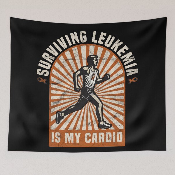 Item preview, Surviving Leukemia is My Cardio Retro Leukemia Survivor Running  designed and sold by TeeByDesignsCo®.