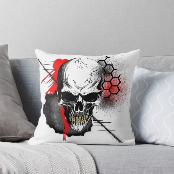 Item preview, Trash Polka Style Skull designed and sold by SemideiArt.